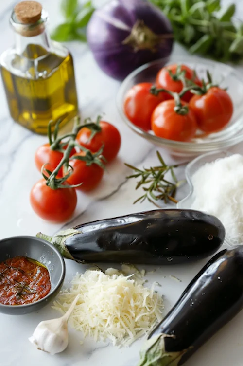 ingredientes Lasaña de berenjena con bechamel