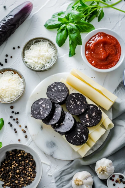 ingredientes Lasaña de morcilla