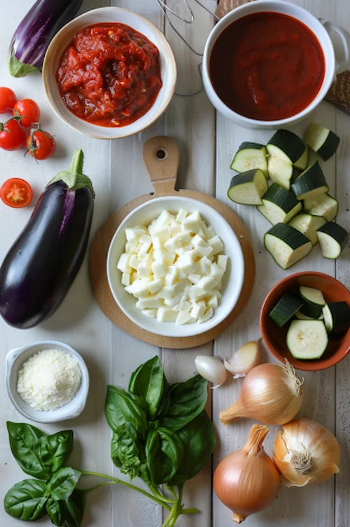 ingredientes Lasaña de verduras: receta fácil y deliciosa